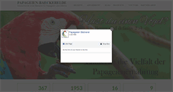 Desktop Screenshot of papageien-baeckerei.de